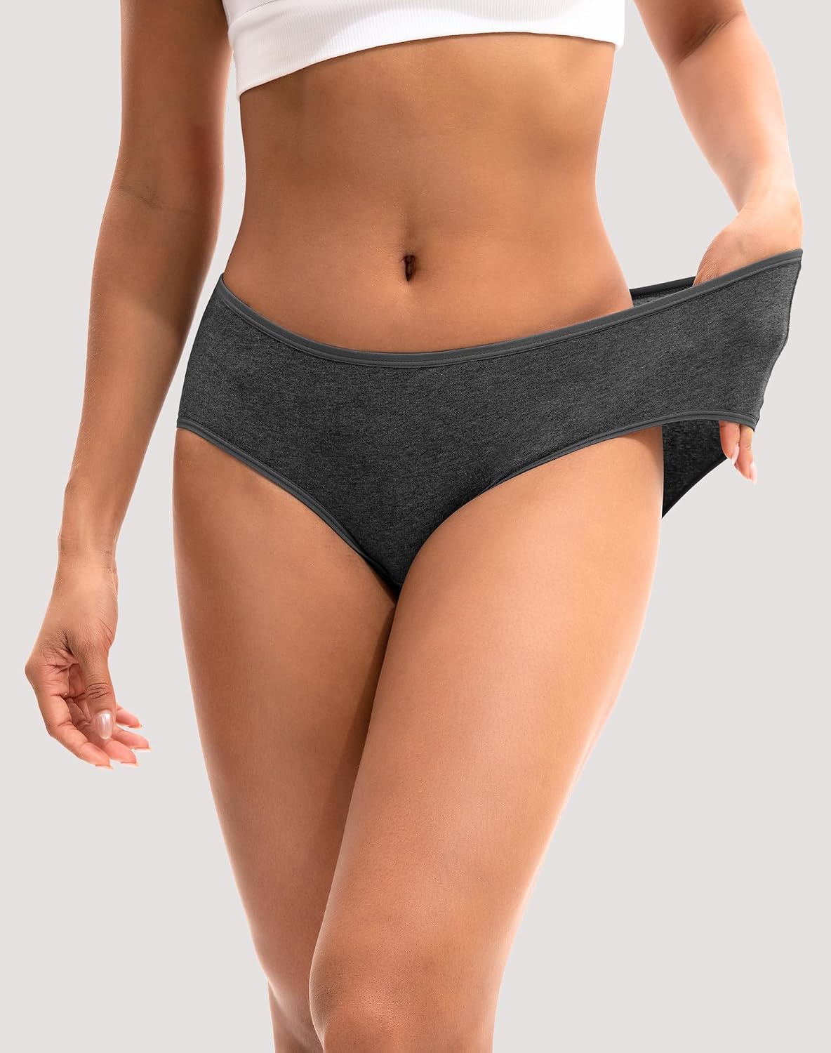 INNERSY Womens Underwear Cotton Hipster Panties Regular & Plus Size 6-Pack