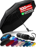 Strongest Windproof Travel Umbrella (Compact, 100MPH Wind-Tested)